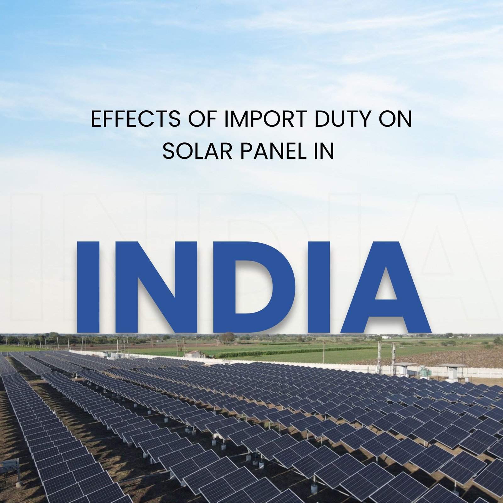 Import Duty on Solar Panel